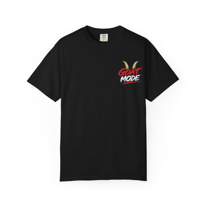 Goat Mode T-Shirt — Streetwear Graphic Tee with Smoking Goat Design