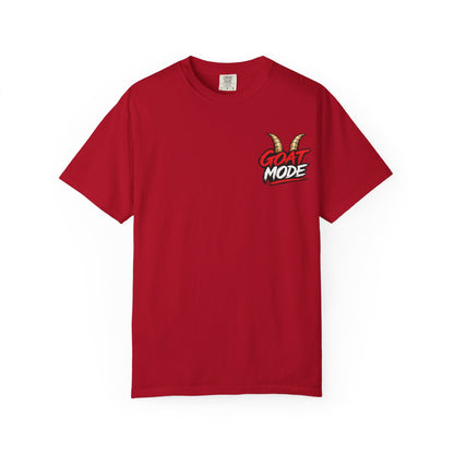 Goat Mode T-Shirt — Streetwear Graphic Tee with Smoking Goat Design