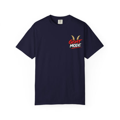 Goat Mode T-Shirt — Streetwear Graphic Tee with Smoking Goat Design