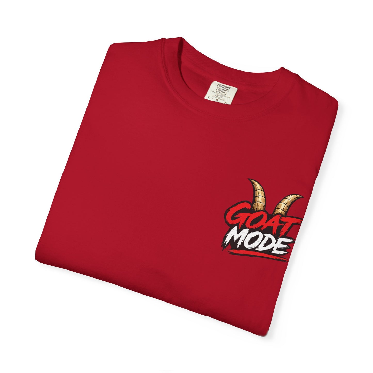 Goat Mode T-Shirt — Streetwear Graphic Tee with Smoking Goat Design