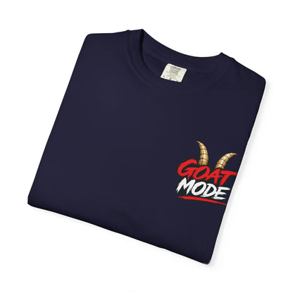 Goat Mode T-Shirt — Streetwear Graphic Tee with Smoking Goat Design
